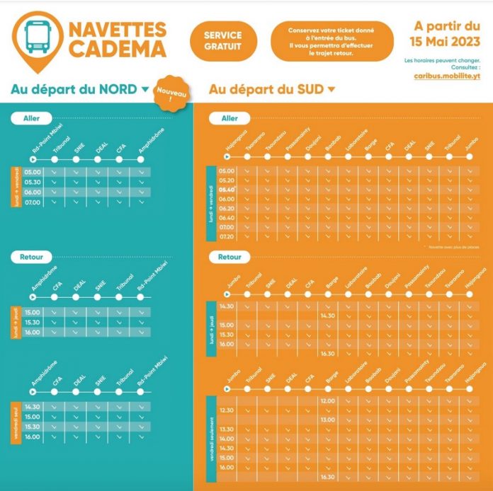 Modification Des Horaires De Navettes Cadema Jdm