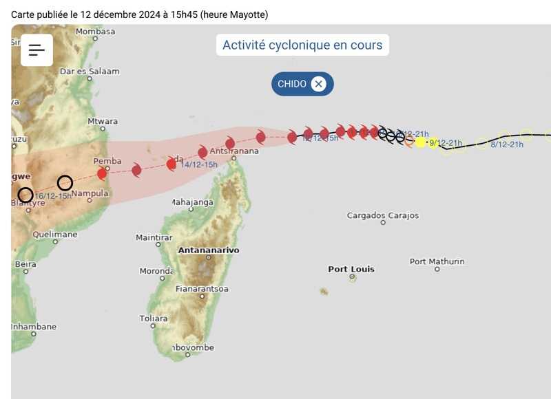 Cyclone Chido Le Pr Fet D Clenche Lalerte Orange Compter De Ce