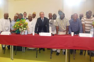 Cadis et enseignants lors de l'inauguration du DU 