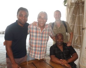 El Madjid Saindou d'Ariart en compagnie d'Yves Tolila, de Manu Baillet et Kristof Langromme