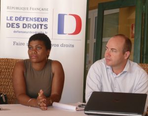 Souniati Bamana et Conseiller technique territorial Réunion-Mayotte du Défenseur des droits
