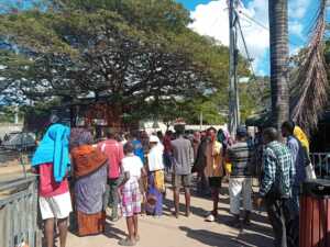 Camp de migrants de Cavani, préfecture de Mayotte