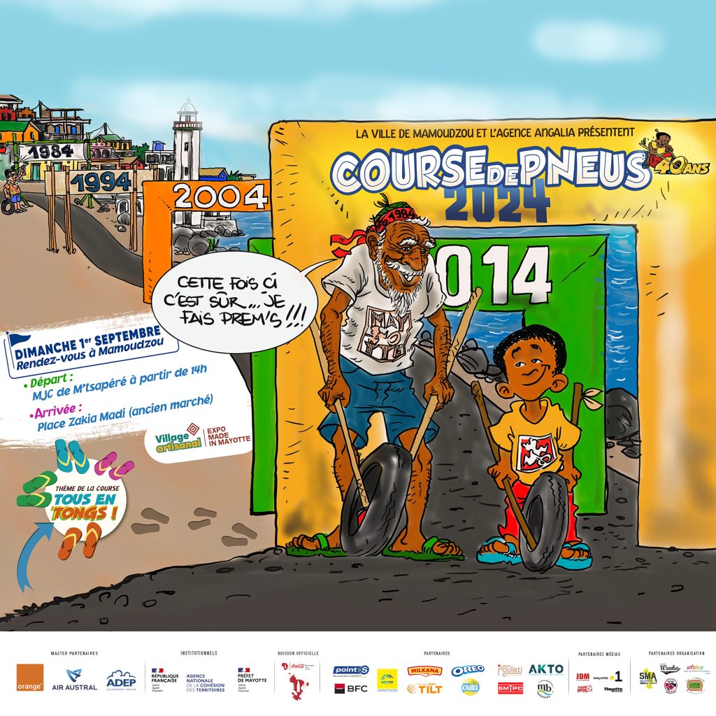 Course de pneus 2024, Angalia, Ville de Mamoudzou