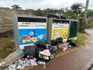 Mayotte, déchets, borne jaune, tri, CITEO,