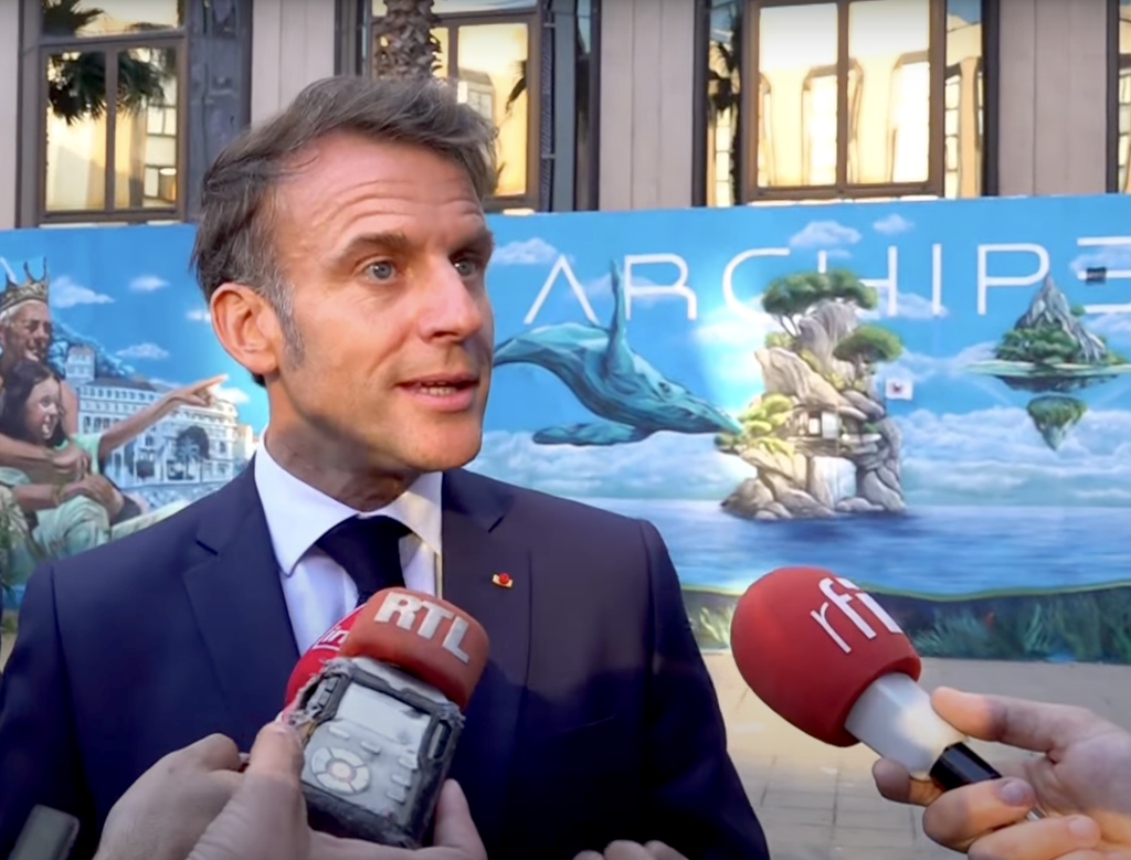 Emmanuel Macron, sommet UNOC3, Nice, océans,