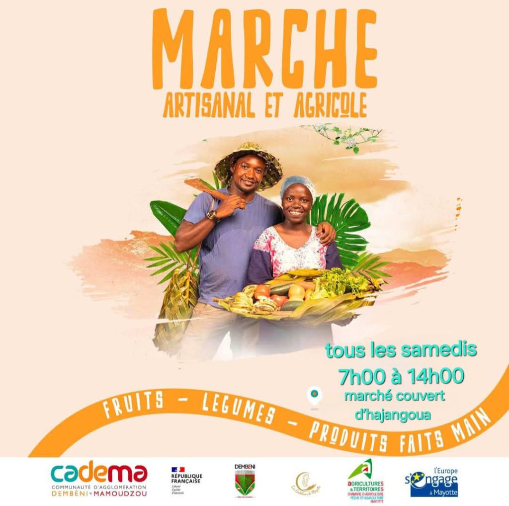 Mayotte, marché, Hajangoua, artisanat, agriculture,