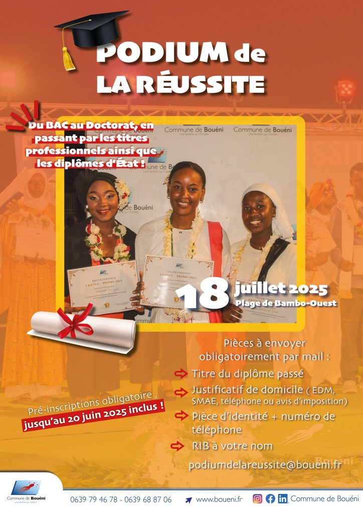 Mayotte, Bouéni, podium de la réussite,