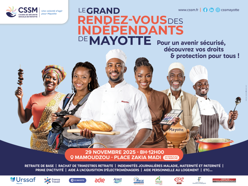 CSSM, travailleurs indépendants, informations, Mayotte