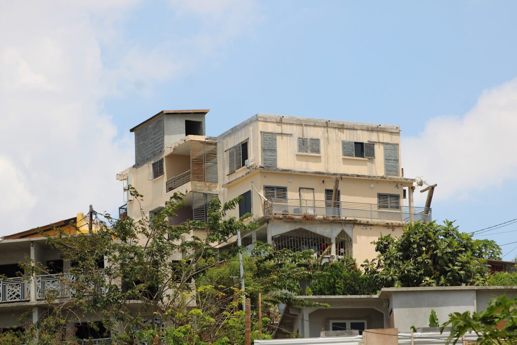 Mayotte, habitation, maison, constructions, Mamoudzou, ville, 