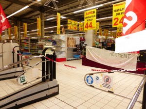L'hypermarché Jumbo fermé suite au mouvement de grève le vendredi 31 janvier