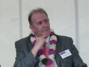 Norbert Martinez lors de Assises de l'Industrie qu'il avait organisées 