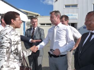George Pau-Langevin lors de sa rencontre avec le monde économique à la Laiterie de Mayotte