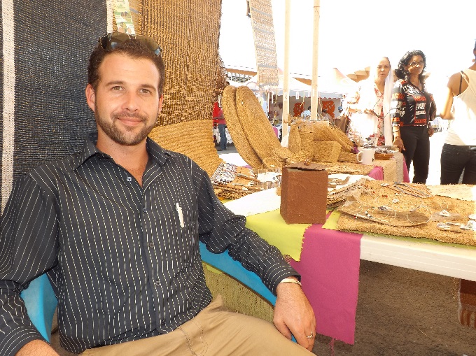 Yoann Coppin au forum des métiers de l'océan Indien