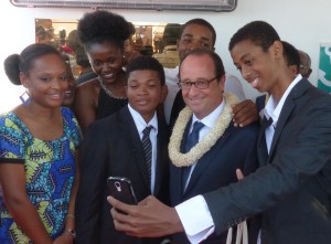 Un selfie avec le président Hollande