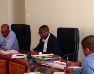 Ibrahim Aboubacar lors des ateliers  préparatoires à Mayotte 2025
