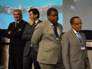 Daniel Zaidani entourés des présidents des RUP portugaises et martiniquaise