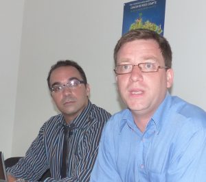 Jamel Mekkaoui, chef de service régional INSEE, et Christian Monteil