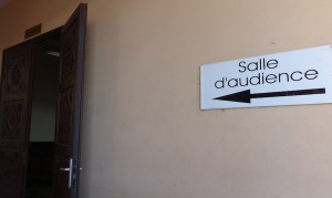 Salle audience aucun prévenu