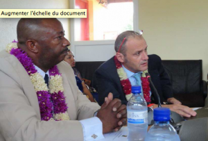 Le préfet Seymour Morsy à la marie de Tsingoni