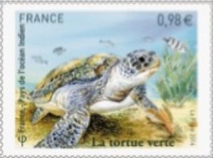 La version française du timbre commun aux 5 pays