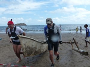Arrivée de la pirogue BSMA