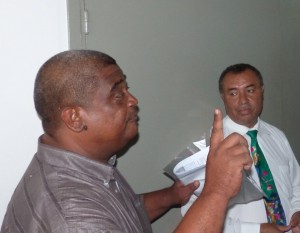 Dominique Marot et Mouslim Payet (à droite)
