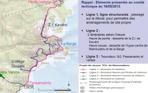 Transport en commun de Mamoudzou: les 3 lignes prévues