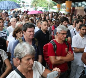 La foule place de la République