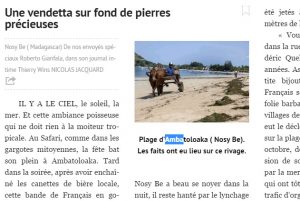 Les "révélations" du Parisien sur le drame de Nosy Be