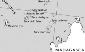 Le banc du castor proche de Madagascar