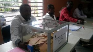 Le bureau de vote de Dembéni