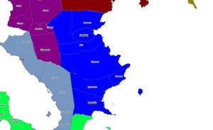 Le canton de Dembéni (en bleu)