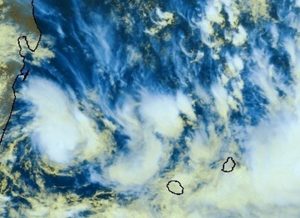 La tempête Haliba à 115 km des côtes réunionnaises ce lundi 9 mars au matin