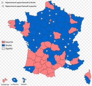 La carte politique des départements après le 2nd tour