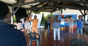 Une chorégraphie créée par Assez! qui travaillait avec ses danseurs ce dimanche