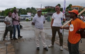 Les principaux leaders de la manifestation des fonctionnaires