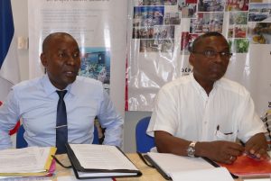 Issa Issa Abdou, vice-président en charge du social et Mohamed El-Amine, DGA