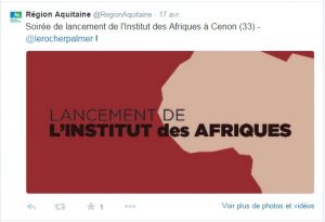 Lancement de l'institut des Afriques