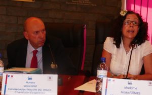 Michel Dewit et Maria Fuentes font partie de la délégation de la Commission européenne à Mayotte