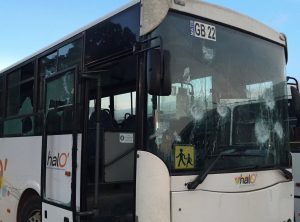 Un bus Halo de Matis de nouveau caillassé à Tsingoni