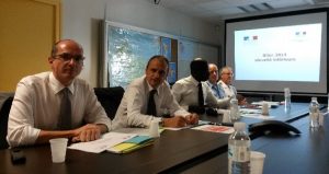 Procureur, préfet, directeur de cabinet et responsables de forces de l'ordre présentent le bilan sécurité 2014
