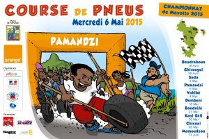 Courses de pneus décentralisées Affiche 2015
