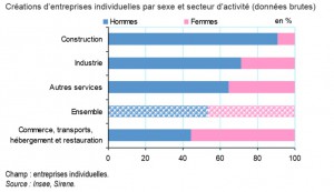 Créations d'entreprises à Mayotte: les femmes majoritaires dans le commerce (Source: INSEE)