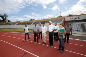 La visite de  Serge Camatchy, vice-président et conseiller régional délégué au sport