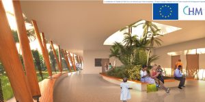 Les varangues généreuses et les puits de lumière du futur hôpital de Petite Terre (Image: AROM architecture)