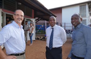Patrick Poncelet, DEAL, Ibrahim Boinahery, pt Comité Bassin, Mahamoudou Mdallah, adj maire Koungou