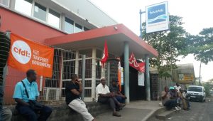 Piquet de grève devant les locaux ce 26 mai