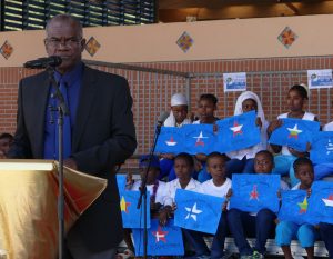 Le président Ramadani devant les élèves de Boboka : "des Mahorais rassemblés"