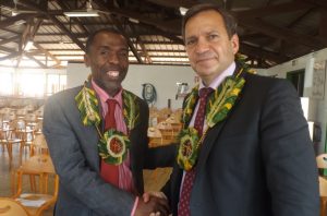 Noussoura Soulaimana et Patrick Karam le 30 juin 2015