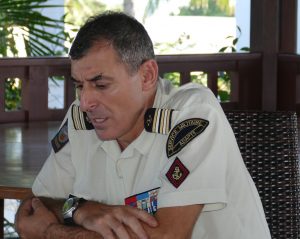 Le chef de corps du BSMA Christian Carrère, plutôt mécontent des prévisions de la filière à court terme
